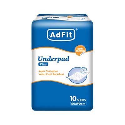 Adfit Underpads Plus Bed Sheets 60x90cm 10's