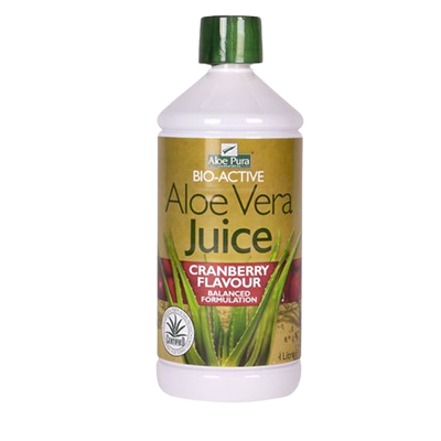 Optima Aloe Vera Juice - Organic 1 liter - Cranberry Flavor