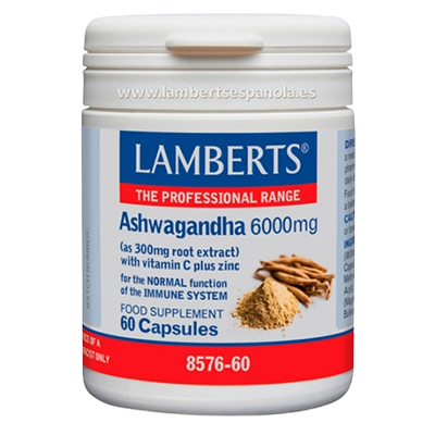 Lamberts Rangel  Ashwagandha 6000mg Caps 60's