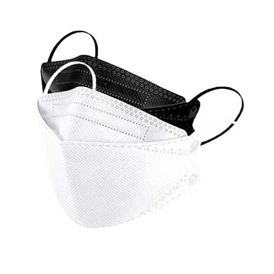 Face Mask (KF94) Adults 25's (Fish Shape)(White,Black)