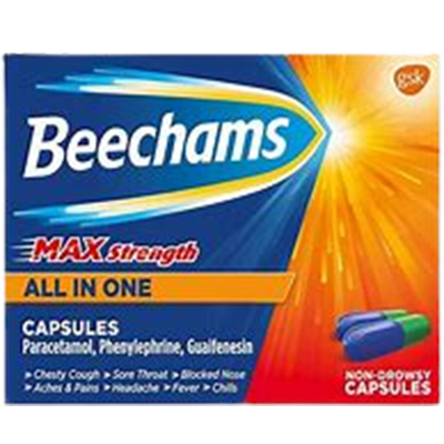 Beechams Max Strength All In One Capsules 16`S
