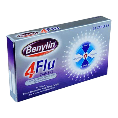 Benylin 4 Flu Tablets 24s