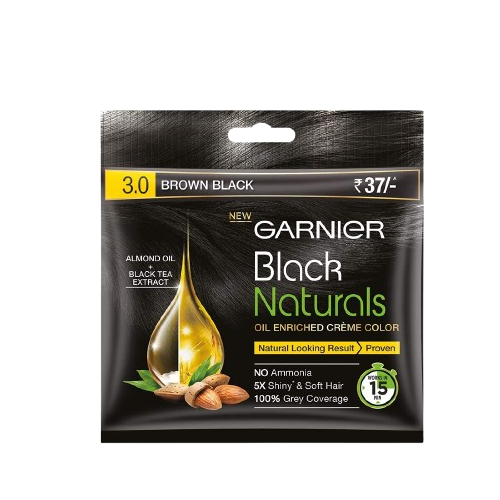 Garnier B/Naturals Cream Colour SACHET #3 (Brown Black) 20ml