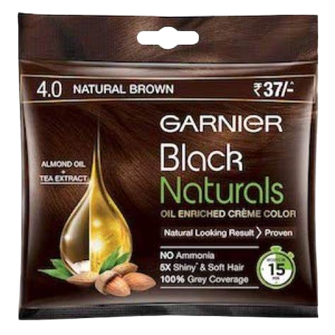 Garnier B/Naturals Cream Colour Sachet #4 (Nat. Brown) 20ml