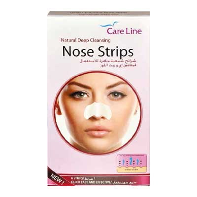 Care Line Natural Deep Cleansing Nose Strips, 6 strips