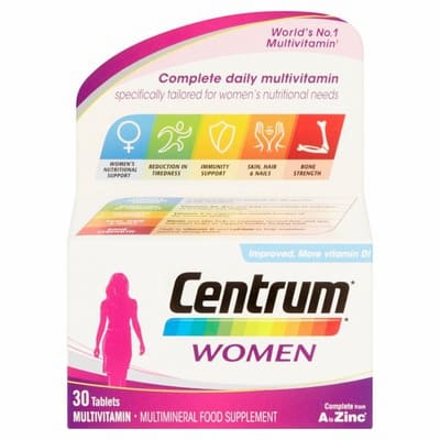CENTRUM WOMEN MULTIVITAMIN TABLETS 30`S