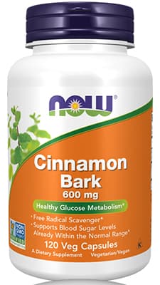 Now Cinnamon Bark 600mg Caps 120's