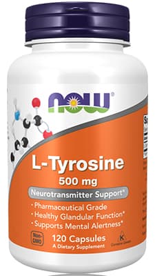 Now L Tyrosine 500mg Caps 60's