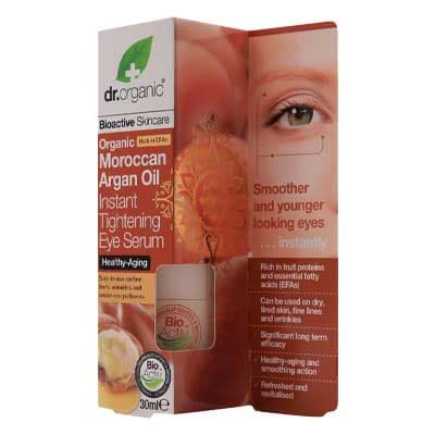 Dr Organic Moroccan Argan Oil Instant Tightening Eye Serum, 30ml