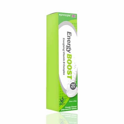 Principle Healthcare Energy Boost Orange Flavor, 20 Tablets