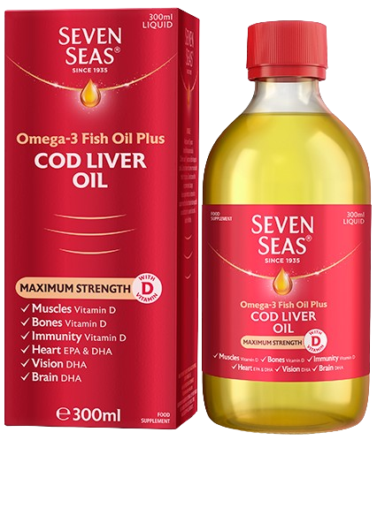 Seven Seas Cod Liver Oil Maximum Strength With Vitamin D 300ml