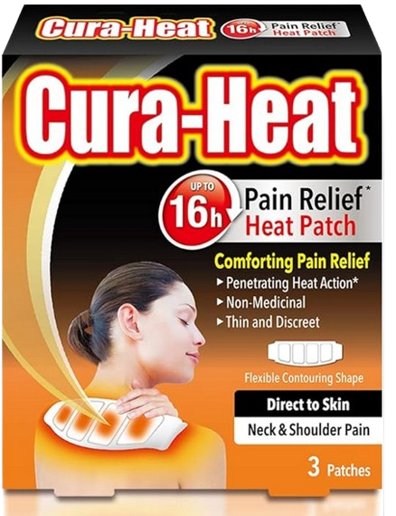 Cura-Heat Neck And Shoulder Patches 3`S