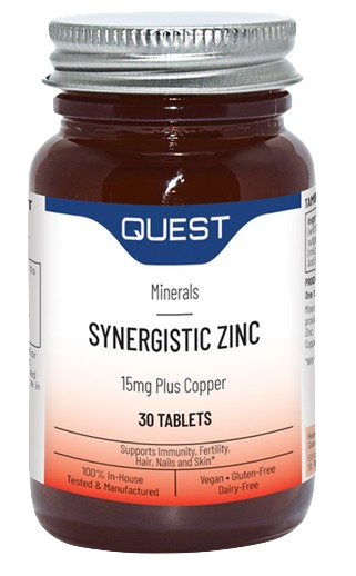 Quest Zinc Chelated 15mg Tabs 30's