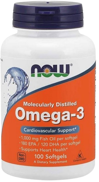 Now Omega 3 1000 mg 100Capsules