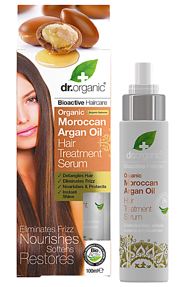 Dr Organic Moroccan Argan Oil Hair Treatment Serum, 100ml