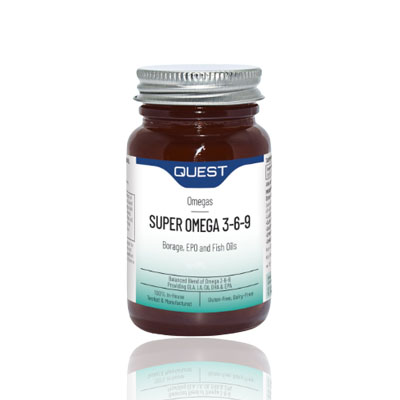 Quest Super Omega 3 + 6 Caps 90's - Evening Primrose/Borage/Fish Oils