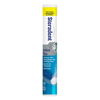 Steradent Active Plus Mint Fresh Tablets 30s