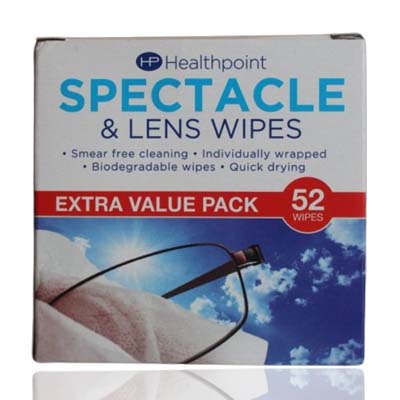 Healthpoint Spectacle & Lens Wipes 52s