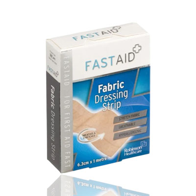 Fast Aid Fabric Dressing Strip 6 Cm X 1 Metre