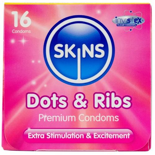 Skins Dots & Ribs Condoms 16s