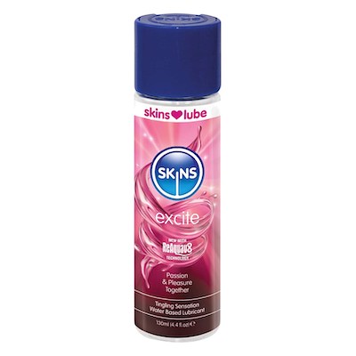 Skins Excite Tingling Water-Based Lubricant 130ml