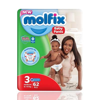 Molfix Pants Size 3 Medium (6.1-9kg)  62’s