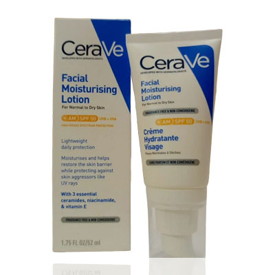 CERAVE AM SPF 50 FACIAL MOISTURIZING LOTION 52ML