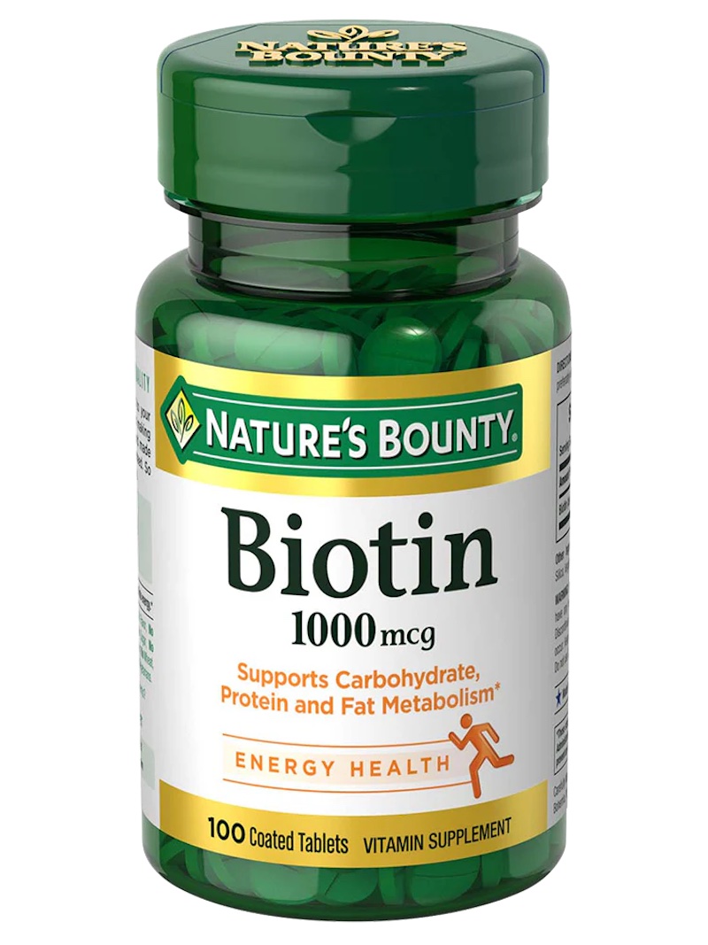 Nature’s Bounty Biotin 1000mcg Coated Veg Tabs 100s
