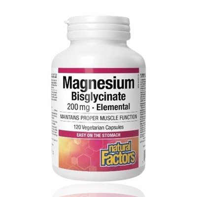 Natural Factors Magnesium Bisglycinate 200mg Caps 120s