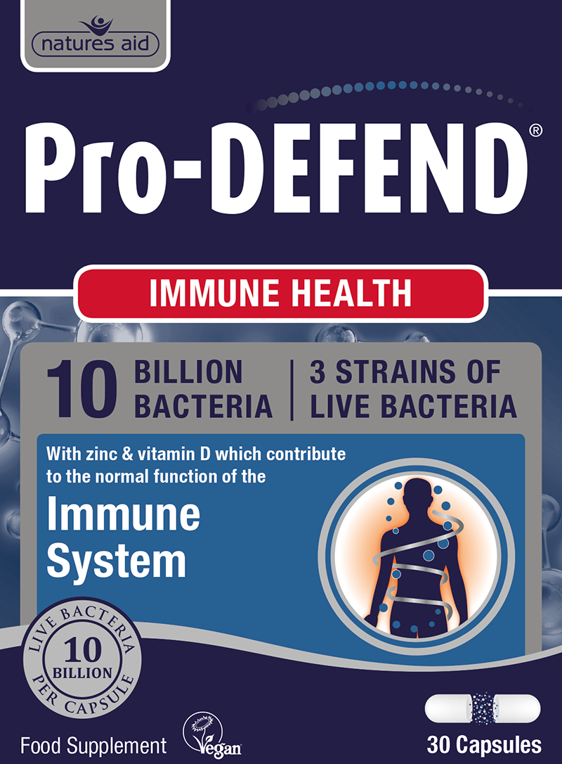 Natures Aid NA Pro-Defend Immune Health Vegan 30's