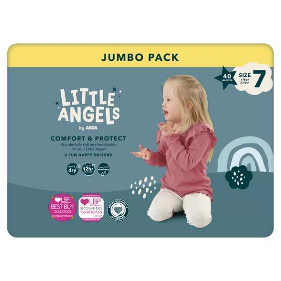 Little Angels Jumbo Pack Size 7 Nappies 40s
