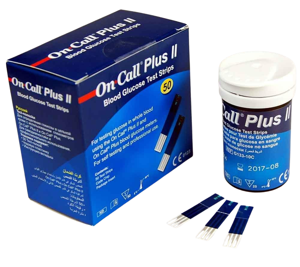 On Call Plus Blood Glucose Test Strips-50's