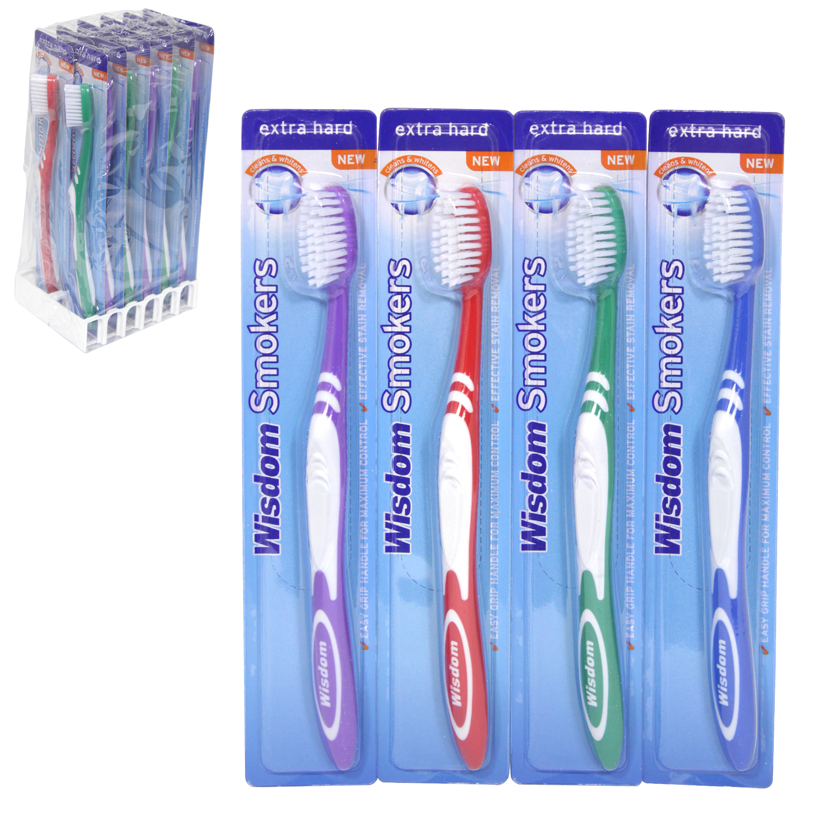 Wisdom Smokers Tooth Brush (Extra Hard) x 12's