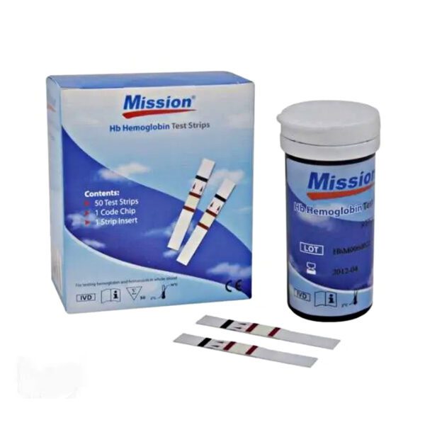 Mission Plus Hemoglobin Meter Test Strips