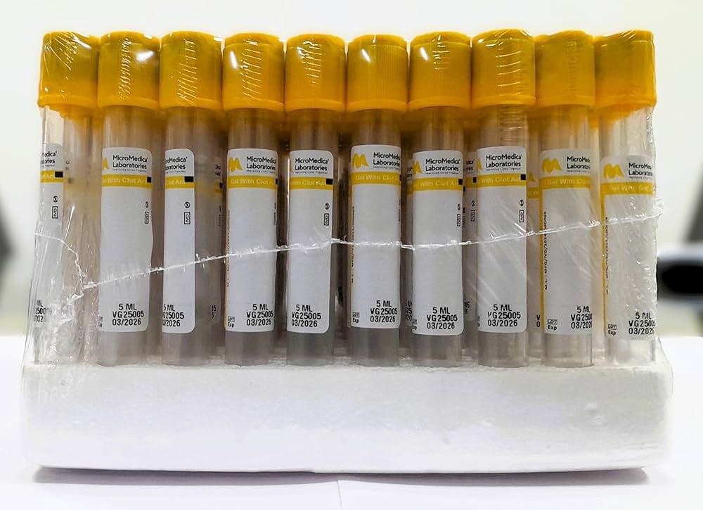 Vaccum Blood Collection Tube Yellow Top