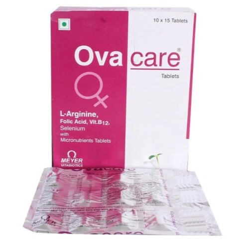 Ova Care L-Arginine & Folic Acid Tablets