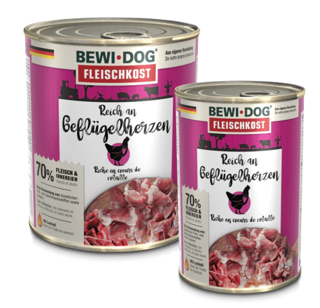 Bewi Dog Poultry Hearts 400g