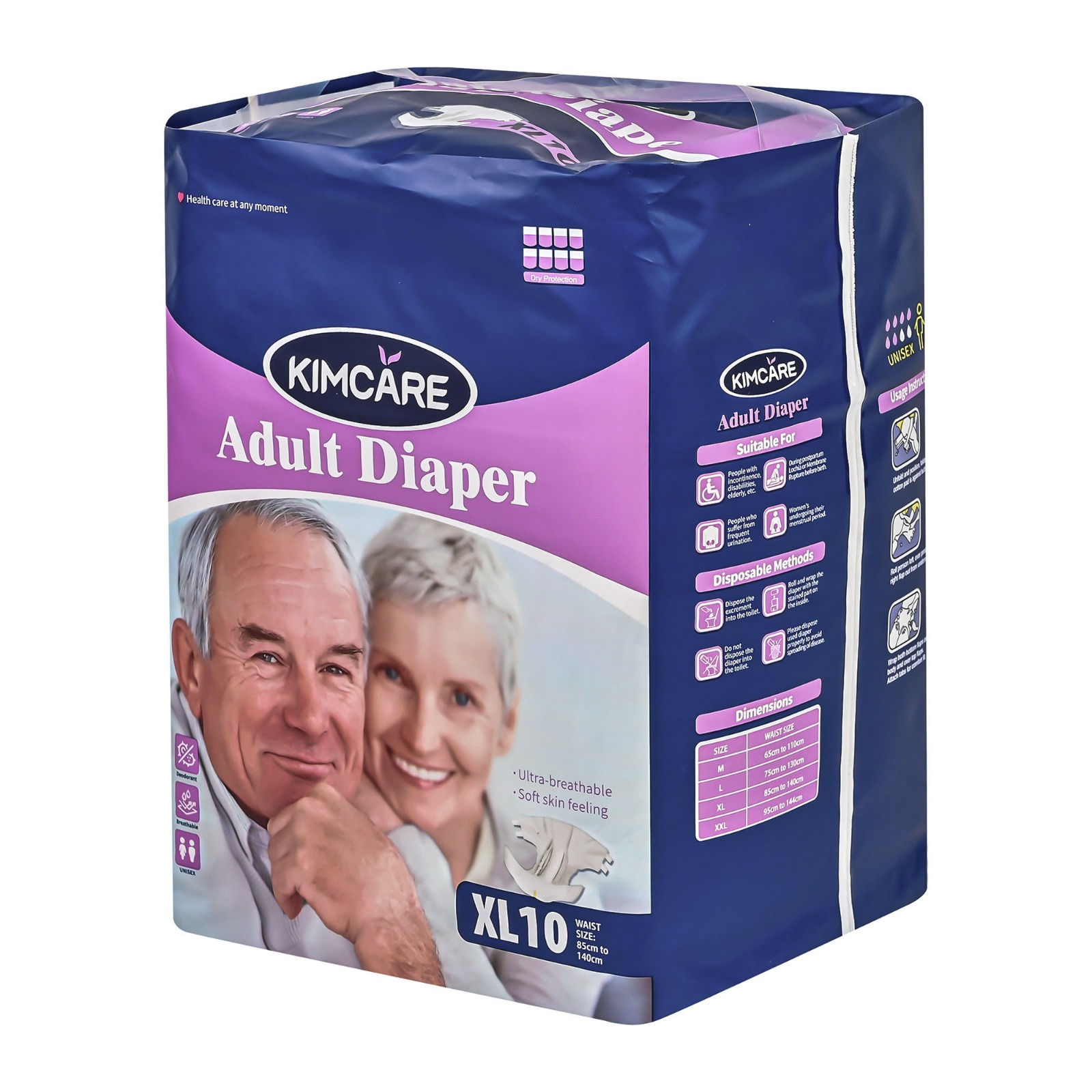 KIMCARE Adult Diapers Extra Large 10’s