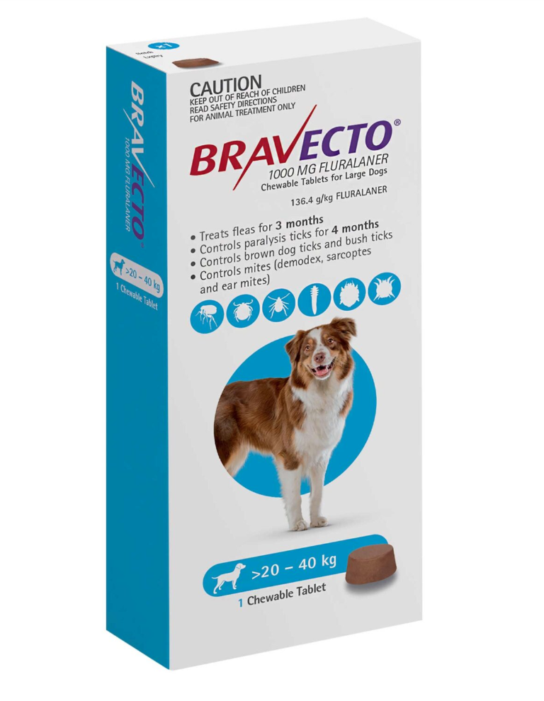 Bravecto Dog Tablet – Large (L)