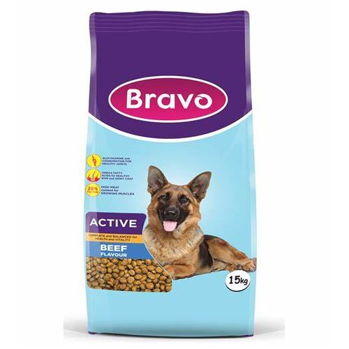 Bravo Active Dog Food – Beef 15kg