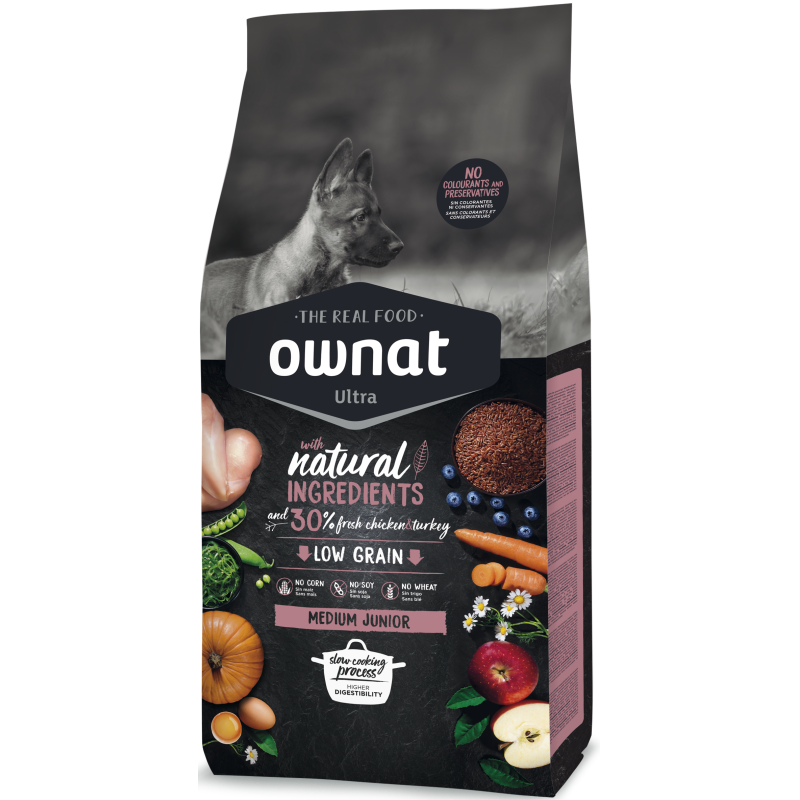 Ownat Ultra Medium Junior Dog Food 20kg