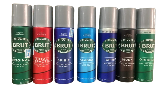 Brut Deodorant Spray (U.K) 200ml (7 Types) (Identity, Oud, Original, Sport Style, Musk, Oceans, Total Attractions)