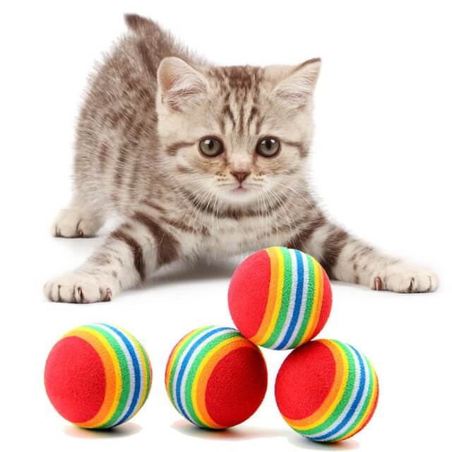 Chik Cat Toy Rainbow Ball CT009