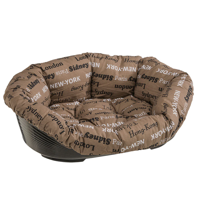Ferplast Sofa 2 Pet Bed + Basin – Tortora