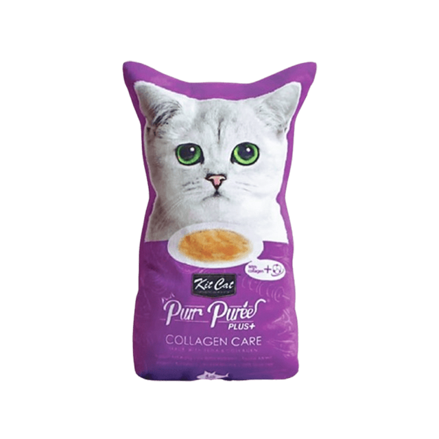 Kit Cat Plush Toy with Catnip – Purple