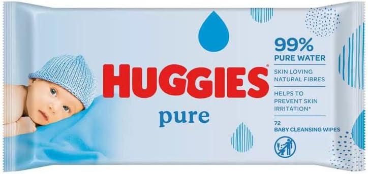 Huggies Newborn Pure Care Wipes 72’s