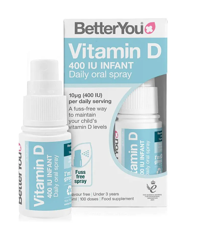 Better You Dlux Infant Vitamin D3 400iu Spray 15ml