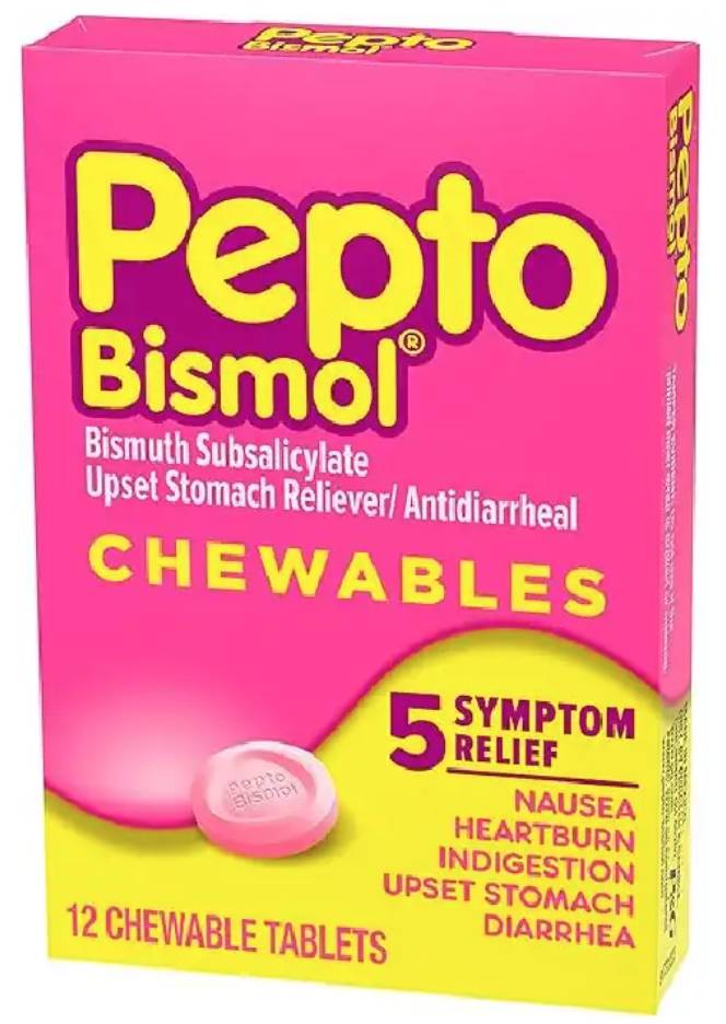 Pepto Bismol Tablets 12's