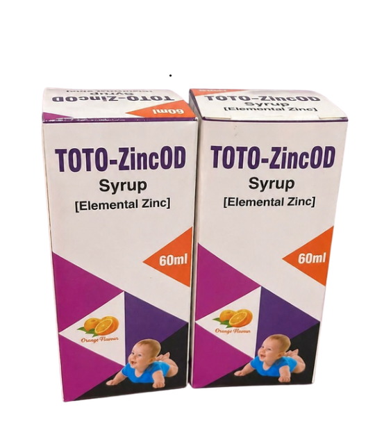 Toto-Zinc OD Zinc Sulphate Syrup 20mg/5ml